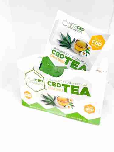 Chá CBD com Camomila – Relaxamento Natural com 7,5 mg de CBD por Saqueta